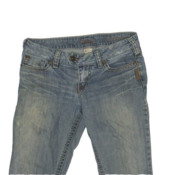 Silver Western Glove Works Tuesday Flare Jeans Womens Size 27x33 - Picture 2 of 5